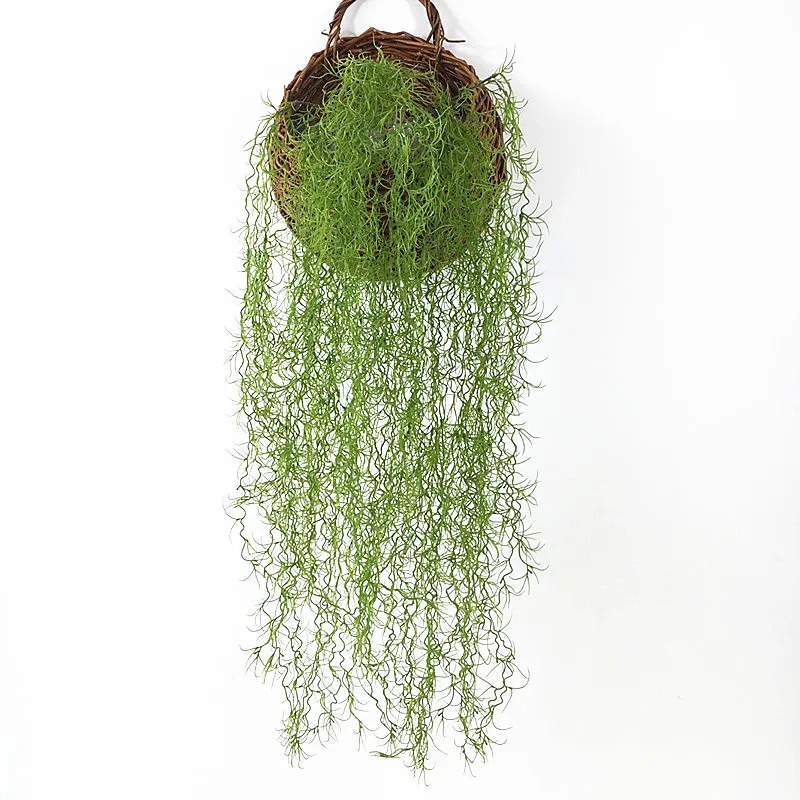 Rattan Plant Basket - 1/3/5 шт. Искусственные зеленые растения, длинные