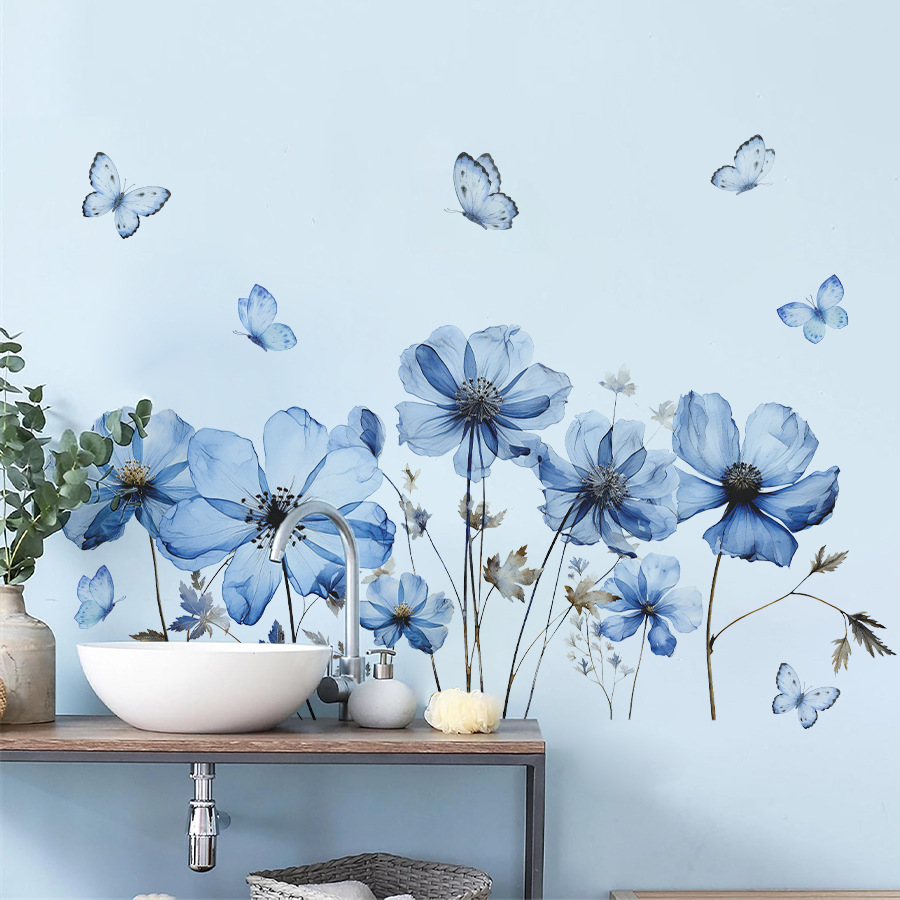 Home Decor Vinyl Flooring - Самоклеящаяся наклейка на стену «Свежие синие