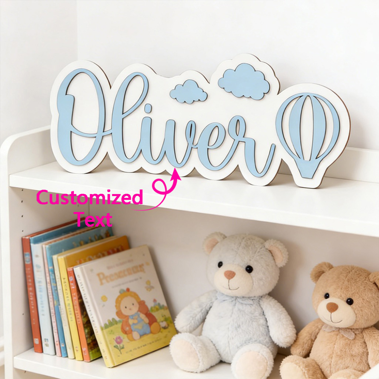 Home Decor Zone - Персонализированная табличка для комнаты с воздушным