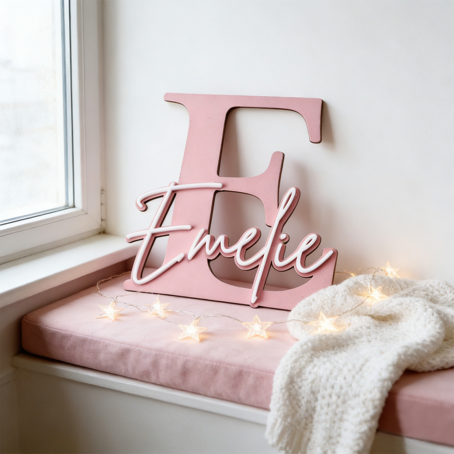 Home Decor Happy - Деревянная декоративная табличка с именем, 2