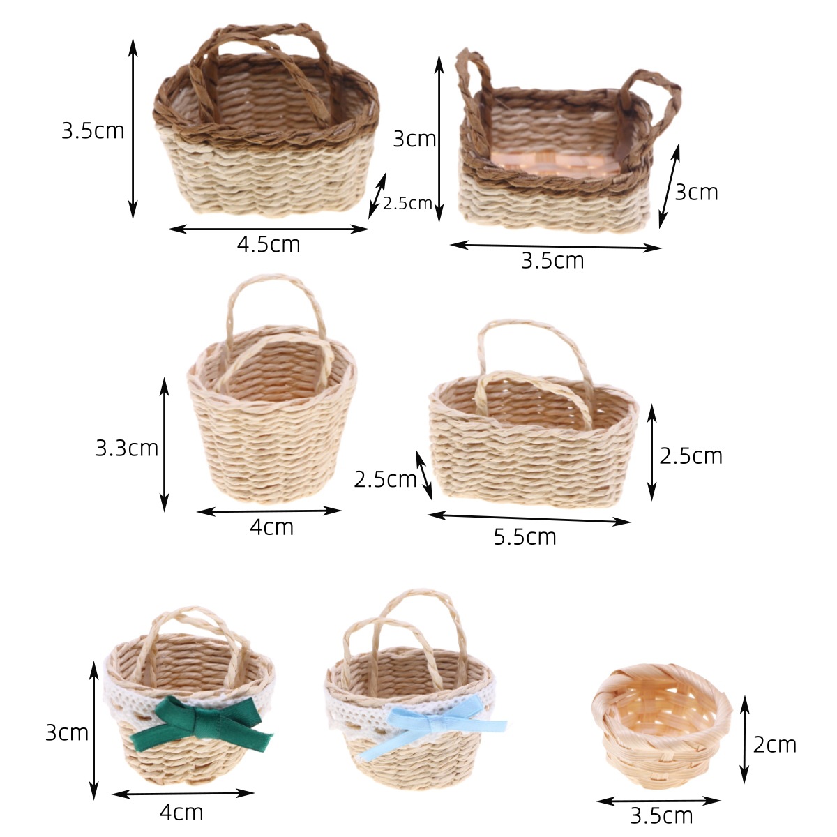 1 шт. кукольный домик ручной р – обзор и цена Rattan Plant Basket