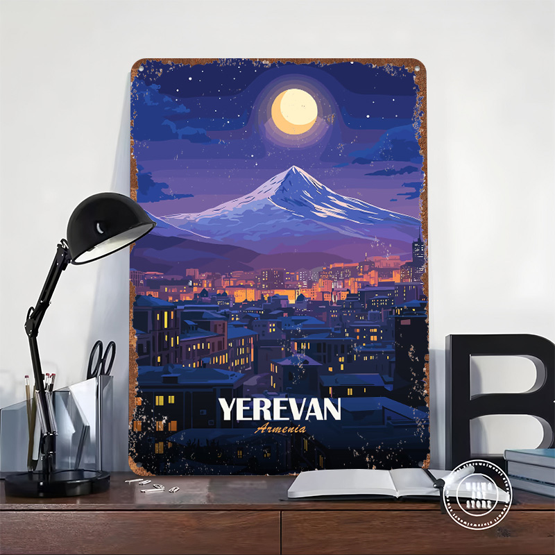 Металлический постер «Ночной в – обзор и цена Home Decor Yerevan