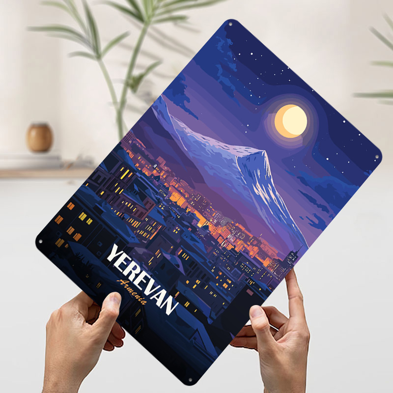 Металлический постер «Ночной в – обзор и цена Home Decor Yerevan