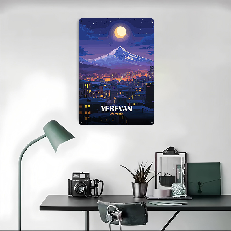 Металлический постер «Ночной в – обзор и цена Home Decor Yerevan