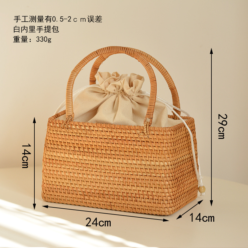Повседневные полые сумки-корзи – обзор и цена Rattan Plant Basket