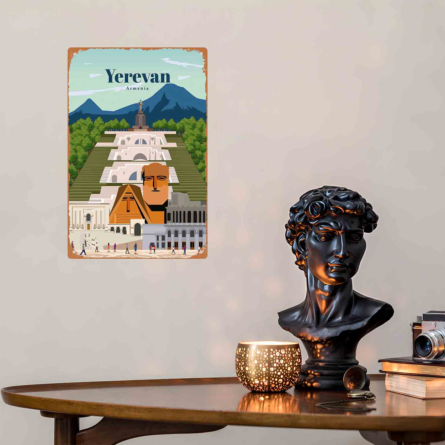 2D плоская металлическая табли – обзор и цена Home Decor Yerevan
