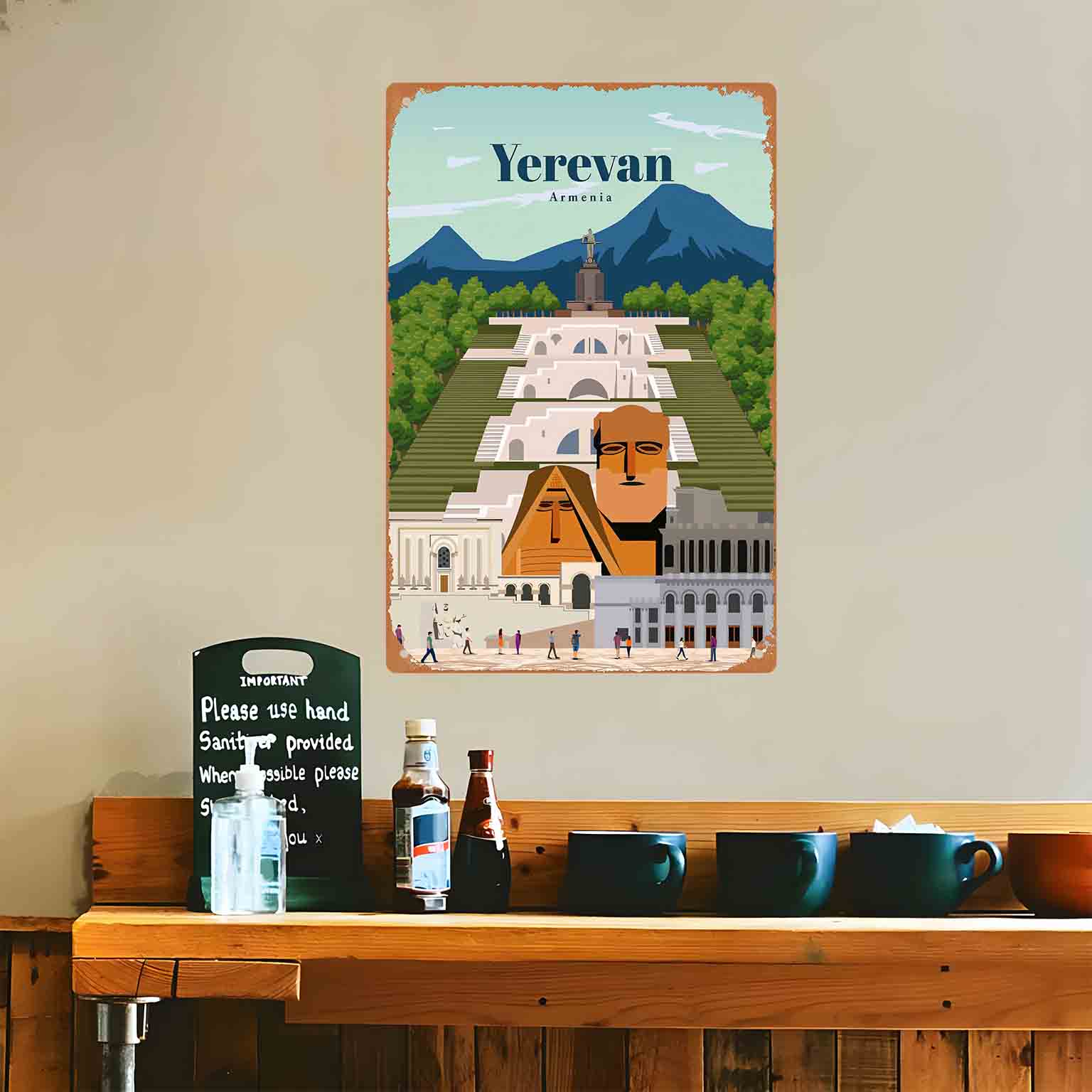 2D плоская металлическая табли – обзор и цена Home Decor Yerevan