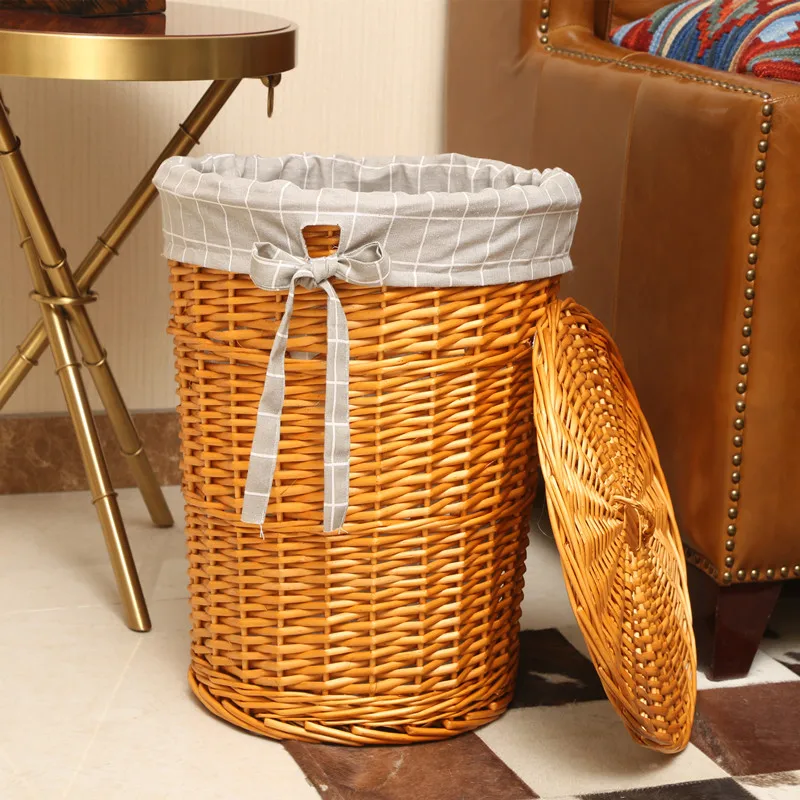Корзина для белья из ротанга,  – обзор и цена Rattan Plant Basket