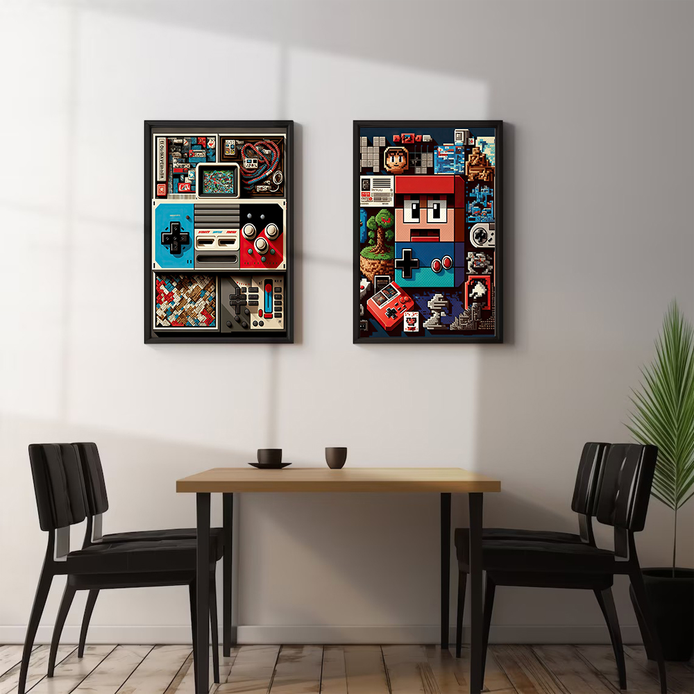 Pixel Gaming Game Boy плакат п – обзор и цена Home Decor Za